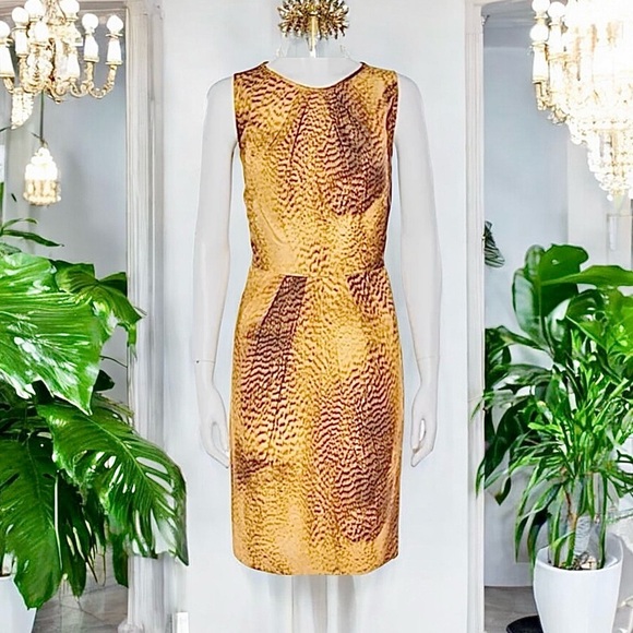 Escada Animal Print Dress & Blazer M 36 38 - Picture 3 of 10